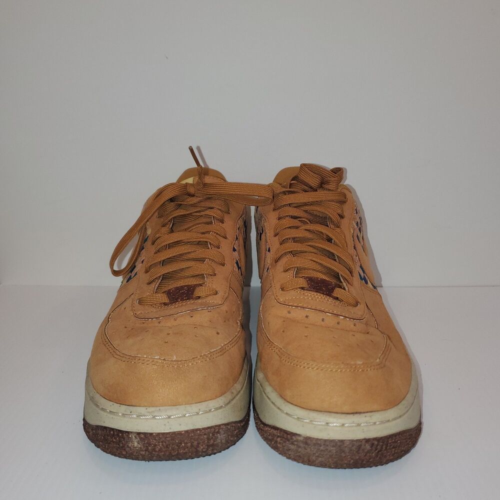 Nike Air Force 1 N7  Woven Tan Multicolor Suede Low Top  Mens 12 - Picture 3 of 8